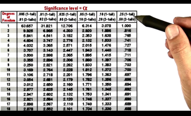 STATISTICAL TABLE