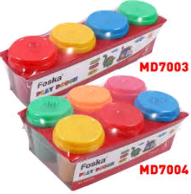 PLAY DOUGH FOSKA NO.MD7004(6COLOURS)