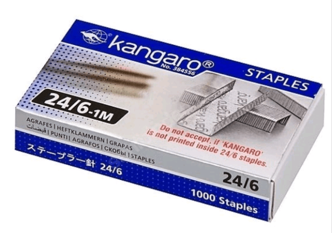 KANGARO 24/6 - 1M STAPLE PIN - Qpm Stationery