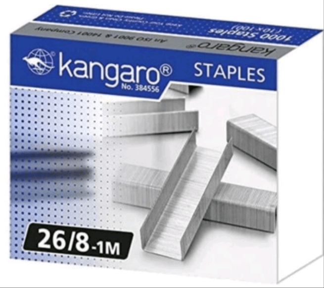 KANGARO 26/8 - 1M STAPLE PIN - Qpm Stationery