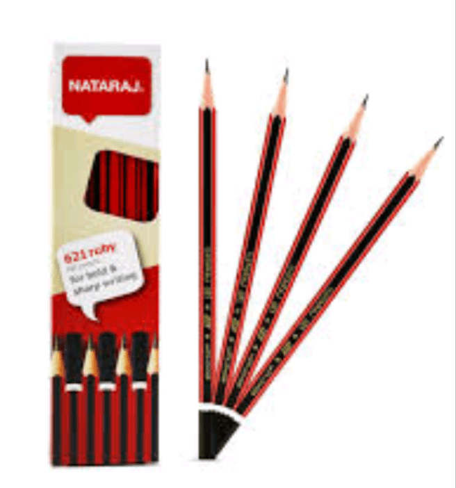 NATARAJ 621 HB/MARBLE/NEON PENCIL - Qpm Stationery