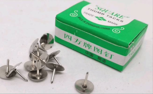 SQUARE THUMB TACK PIN - Qpm Stationery